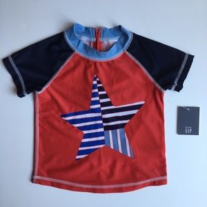 Gap swim shirt size 12 18 months patriotic NWT new